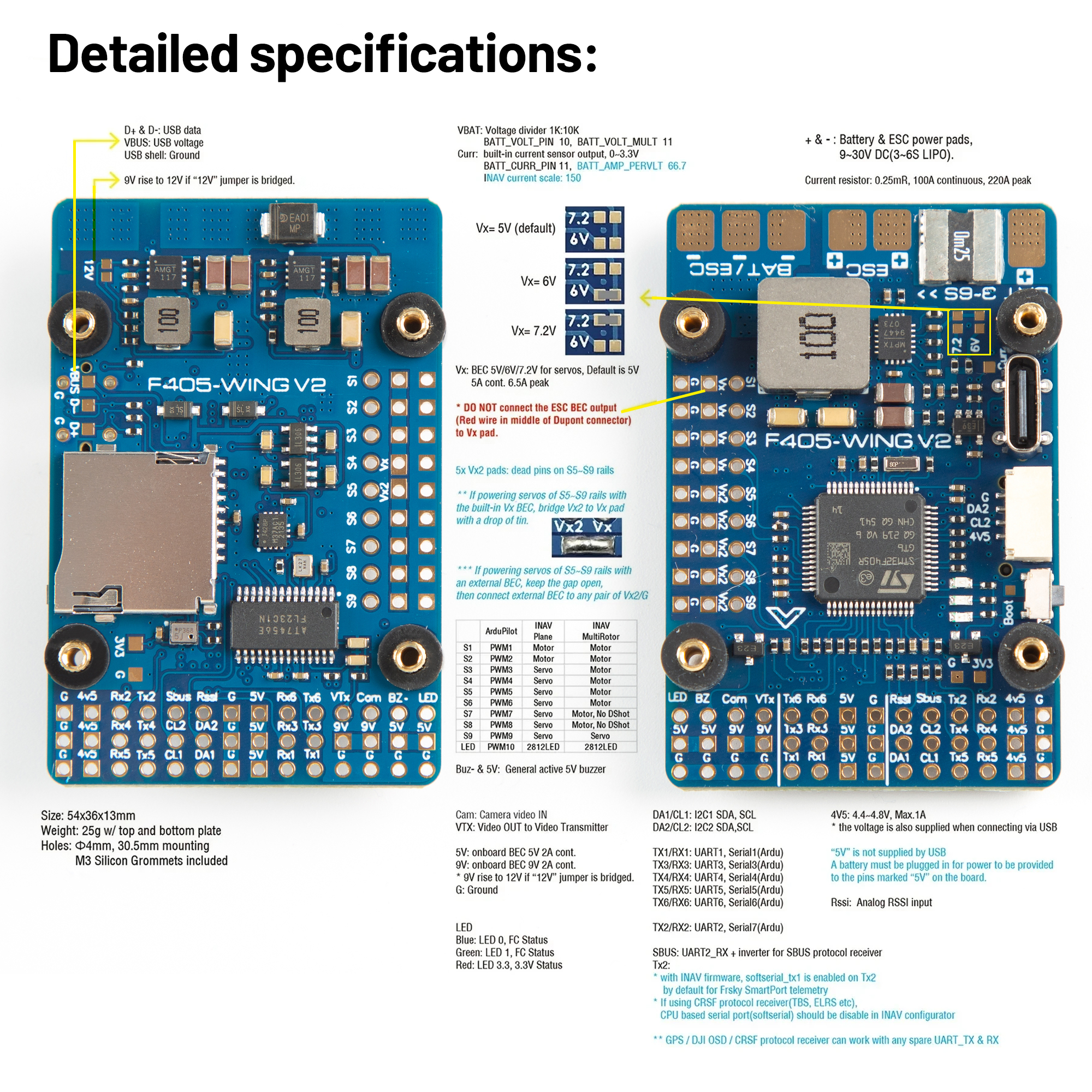 F405 WING V2 FC Flight Control - Drone Flight Controller recension och pris