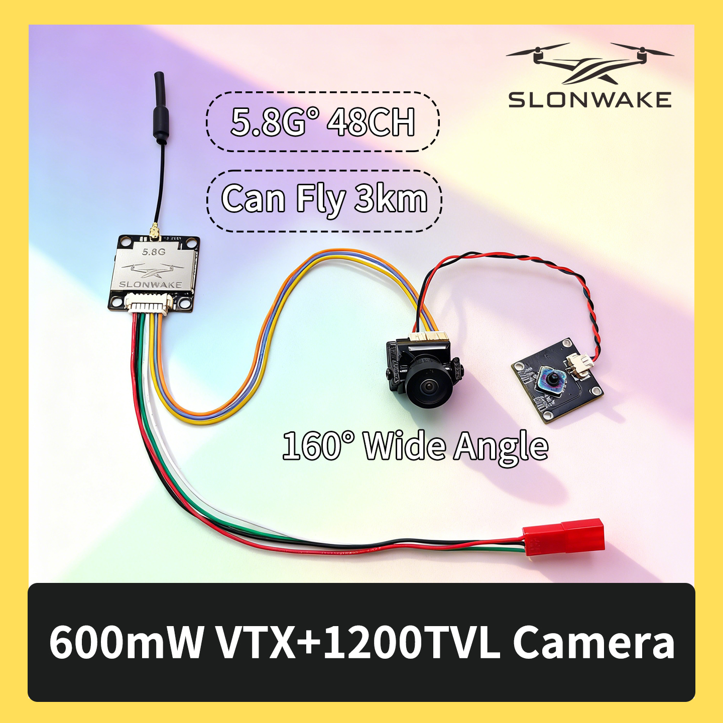 SLONWAKE 5.8G 600mW 7-24V FPV  - Drone Frame recension och pris