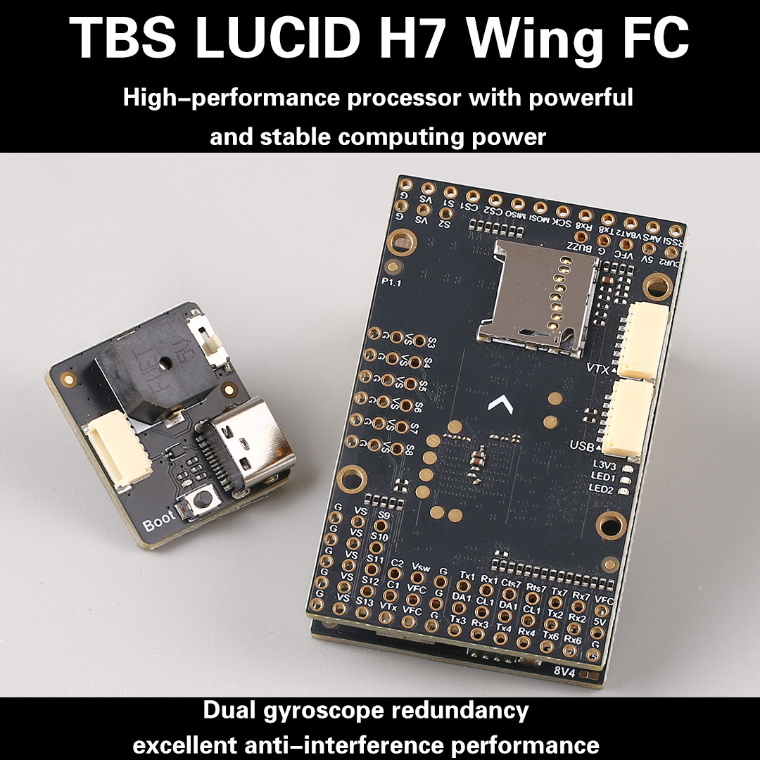 TBS LUCID H7 WING FC Dual Gyro - Drone Frame recension och pris