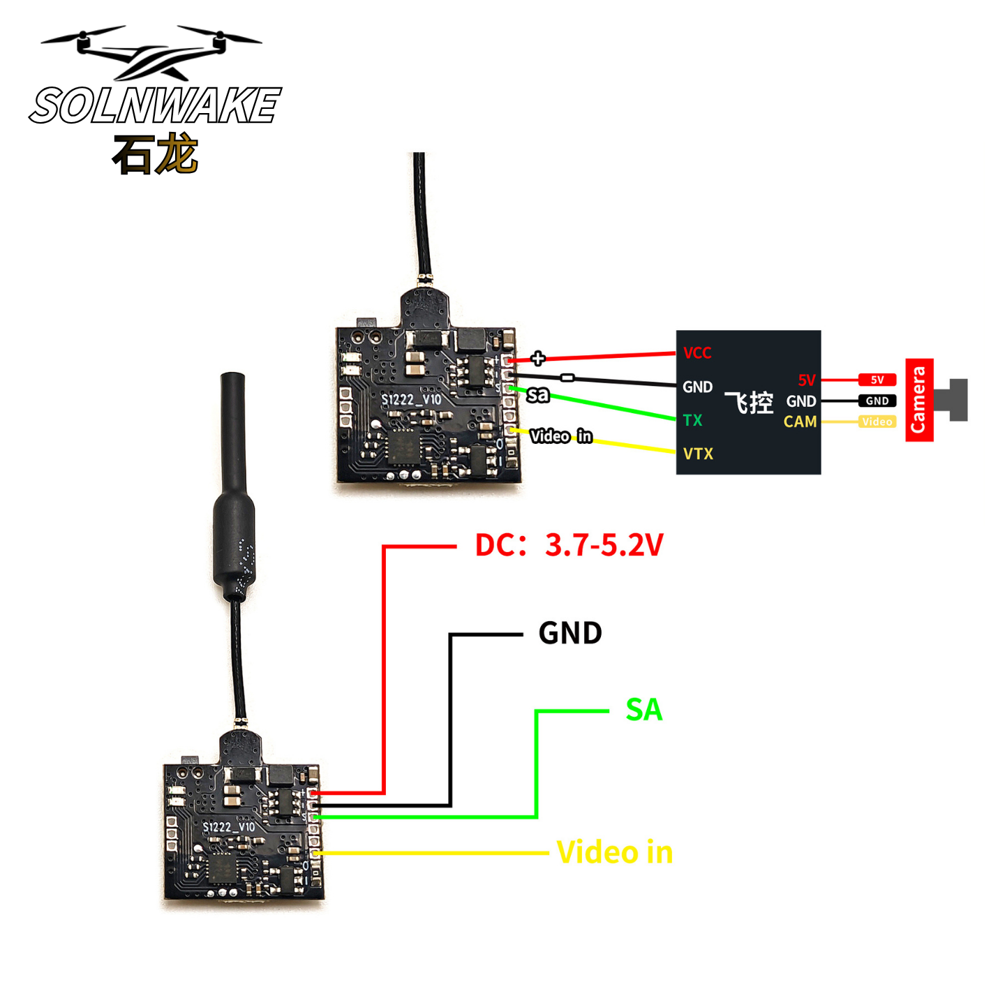 SLONWAKE Nano 5.8G 48CH 200mW  - Drone Frame recension och pris