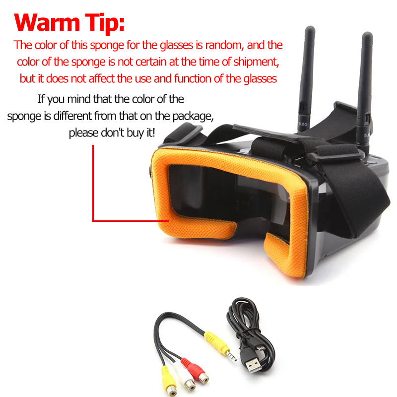 VR009 FPV Video Goggles 3Inch  - Drone Antenna recension och pris